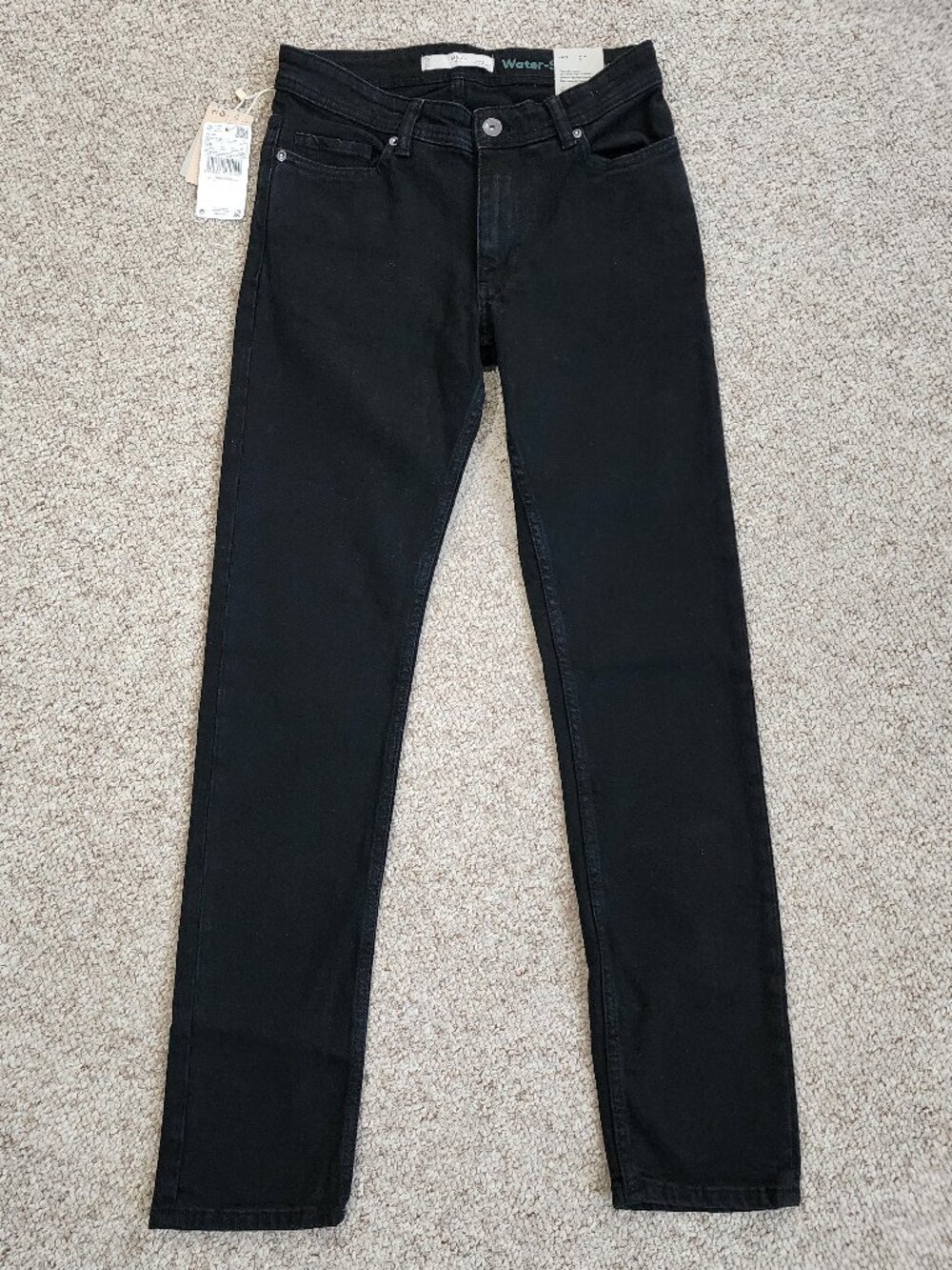NWT Mango MNG Mens Black Jeans Size 28